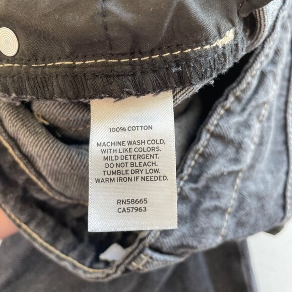 Nordstrom BP Womens High Rise Mom Jeans‎ Size 26 Black Ripped Cotton - Picture 10 of 10